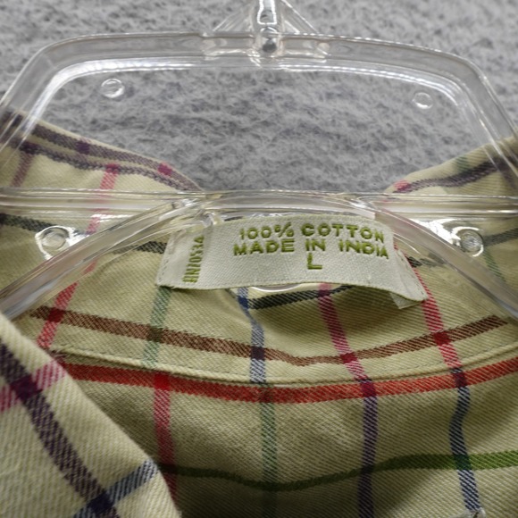 Orvis Mens Button Down Shirt‎ Size Large Multicolor Plaid Long Sleeve Collared - Picture 9 of 12